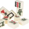 Schackspel hej spela mini kinesiska mahjong speluppsättning med 1 tiklar tärningar och utsmyckade förvaringsfodral för vuxna barn pojkar flickor 231212