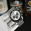 Men mode armbandsur lyxklocka läder navitimer 1884 sportdykning kronograf 42mm automatisk stålband277k