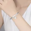 Brazalete Pulsera Ajustable Pulsera Abierta Expandible Regalo De Navidad Para Hombres Mujeres Plata