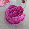 Flores artificiais de 10 cm para decorações de casamento seda peony flor cabeças de festa decoração de floresta de flores cenário de casamento branco decoração flores de decoração