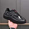 Toppkvalitet America's Cup Men plattform sneaker tyg nylon mesh läder skor bröllop klänning tränare låg topp vandring lägenheter tjocka sulor gummi storlek 38-45box