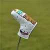 Club Heads Ice cream Golf Club #1 #3 #5 Wood Headcovers Driver Fairway Woods Cover PU Putter Head Covers Set Protector Golf Accessories 231212