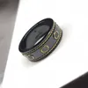 Designer Ceramic Couple Ring 2 Color Luxury Jewelry Men Rings High Quality Anneaux Fashion Women Love Ring