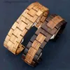Uhrenarmbänder 20 22 mm Holzarmband für GT 2e Pro Armband Holzarmband für Samsung Galaxy Gear S2/S3 3 41 42 mm 4 40/44 mm Q231212