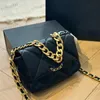 19 Stylish Women Shoulder Bag 20cm Leather Ringer Gold Hardware Metal Buckle Chain Handle Luxury Handbag Matelasse Chain Crossbody Bags Fashion Sacoche Candy Color