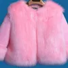 Cardigan Ragazze Cappotto di pelliccia Giacca di cotone Outwear Soprabito 2023 Fuzzy Caldo Addensare Più Velluto Inverno Autunno Natale Abbigliamento per bambini 231211