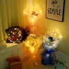 10 PC décoration de fête saint valentin bricolage lampe à LED ballon Rose anniversaire lueur Transparent vague ballon décoration de fête de mariage cadeau pour enfants 231212