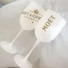 2pcs Plastic wine PARTY White champagne glass MOET wine moet Glass265C