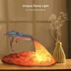 Yenilik Ürünleri Led 3D Ejderha Lambası Yaratıcı Masa Hediyesi Gece Spitfire şekilli oyun aydınlatma dekorasyonları Buz ve Ateş 231211