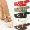 Belts Leather Women PU Simple Metal Buckle Belt Girls Dress Jean Pants Waistband for Lady Luxury Designer Brand 2023