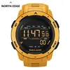 NORTH EDGE Orologio digitale da uomo Sport da uomo Dual Time Pedometro Sveglia Impermeabile 50M Militare 220212343T