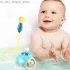 Bath Toys Bathtub Toys Sprinkler Baby Shower Baby Bath Toys for Kids Spray Water Toys for Babies Portable Camping Shower Pump for Toddler Q231212