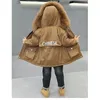 Para baixo casaco crianças parkas inverno com capuz jaqueta para meninos topo crianças carta quente casacos de bebê causal outerwear 231212