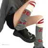 Women Socks Flared For Girls Ballet Lolitas Foot Cover Gothic Harajuku Middle Tube