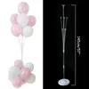 10PC Party Décoration LED ballon lumineux pilier fête LED ballon avec clip de base mariage anniversaire air ballon support décoratif bébé douche ballon 231212