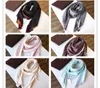 2021 Gsquare Scarf Oversize Classic Check Shawls Scalves för män och kvinnor Designer Kerchiefs Luxury Gold Silver Thread Plaid Sha5038666