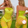 Hot Selling Women's Fishnet Tights Lingerie Costume Ladies Sexy Mesh Hollow See Through Jumpsuit Erotic Full Body Stockings Sexy