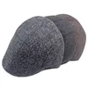 Berets Herren Winter Baumwolle Dicke Mütze Old Man Warm Forward Beret Sboy Caps für Männer