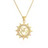 Pendant Necklaces Mafisar Fashion Gold Plated Heart Geometric Necklace High Quality Delicate Zircon Charm Women Jewelry Gifts