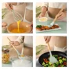 Dinnerware Sets Cooking Silicone Kitchen Tool Set With Light Wood Handle 12-Piece Non-stick Pan Brush And Fork