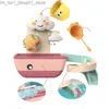 Banyo oyuncakları yaz hediye taşınabilir komik banyo zaman oyuncak yüzen oyuncak etkileşimli bebek oyuncak h055 q231212