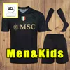 23 24 Napoli Soccer Jersey OSIMHEN INSIGNE 2023 2024 Naples MAGLIA MERTENS VERDI MILIK Hommes Gardien de but rose hommes enfants ensemble complet chaussettes enfants shorts