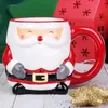 Mugs 350ML11oz Christmas product gift pack Santa ClausSnowman Ceramics coffee mug Milk Tea office Cups Drinkware 231211