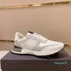 Designer skor rockrunner män sneakers topp läder plattform tränare kamouflage sneaker gummisultränare lapptäcke avslappnad sneaker