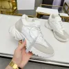 New Canvas Sneakers Designer Shoes Dirty Shoes Luxury Men Women Sports Shoe Retro Worn Casual Thick Sole Shoes Mesh lining Paneled Calfskin 35-45