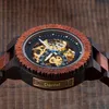 Relogio Masculino Bobo Bird Mechanical Watch Men Wood Wristwatch Automatiskt anpassat namn för pappa Träpresentan Y2004143347