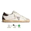 Scarpe classiche di design in oro Super Star Brand Men Casual Do Old Dirty Luxury Women Sneakers Italia Sneakers in pelle bianca in pelle bianca Nappa Pink Silver Tab Stars Mocaurs