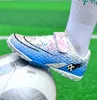 Beliebte Kinder TF Fußballschuhe mit Klettverschluss, Studenten, Trainingsschuhe, professionelle Wettkampfsport-Fußballschuhe