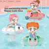 Bath Toys Swimming Doll Circle For Doll Bath Toys Children Baby Bathroom Swimming Ring Girls Baby Playing Water Toys Swimming Circle Q231212