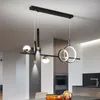 Lâmpadas pendentes modernas e minimalistas luzes LED com lâmpada de ponto de controle remoto para mesa de cozinha sala de jantar escritório lustre decoração luminária