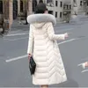 Women's Leather M-7XL Women Down Coat Winter 2024 Fashion Hooded Real Fur Collar Slim Sheepskin White Duck Overcoat