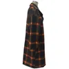 Women's Wool Blends Women Autumn Winter Classical Single Breasted Plaid Long Coat Female Casual Loose Coat Vintage Women's Lapel Overcoat Streetwear 231211