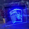 Royal poker beer bar pub LED Neon Light Sign decoração de casa crafts217K