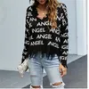 Women's Sweaters Vintage Knitted Sweater Pullover Cropped Top Frayed Women Korean Style Y2K Clothing Jersey Jumper Outerwears Pull Femme