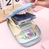 Kawaii Cartoon Multi-Layered Pencil Case Gauze Mesh Pencilcase Pen Bag Large Capacity Box Pouches For School