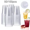 Wine Glasses 50100200 pcs Disposable clear plastic cup outdoor picnic Birthday Kitchen Party Tableware Tasting 300ml 231211