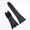 27mm 18mm Black Rbber Clasp Strap Watch Band for Royal Oak 39mm 41mmモデル15400 15300317J