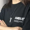 ambush necklace jewelry AMBUSH Key Leather Rope Necklace Minimalist Letter Pendant for Men Women Couple Jewelry Instagram Popular Same