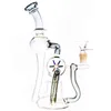 heady glass bongs Hookah/9 inches Spinning Windmill Perc Recycler Bong Dab Rig 14mm Water Pipe