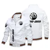 メンズジャケット2023ジャケットcan-amロゴプリントジップシャツヒップホップハイストリート野球ウインドブレーカーオートバイジャック