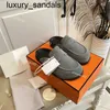 Designer Go Mules Sandals Mueller Slippers Suede Taupe Top Quality Women Slipper Go Flat Thick Bottom Suede Wrapped Toe Leather Summer Beach Flip Flops