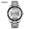 Men's fashion all-in-one watch Textured dial Sport Business style stainless steel strap quartz watch