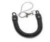 Plastic Black Retractable Key Ring Spring Coil Spiral Stretch Chain Keychain for Men Women Clear Key Holder Phone Anti Lost Keyrin5959206