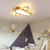 Chandeliers Child Room Real Wood LED For Boy Girls Bedroom Home Decoration Indoor Lighting Airplane Lamps Lustre Light Fixtures