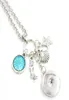 전체 DIY 맞춤 선물 18mm Snap Jewelry Sealife Ocean Beach Necklace Mermaid Pendant Snap Necklace for Women Gift6305296