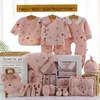 Clothing Sets 1822 Pieces born Clothes Baby Gift Pure Cotton Set 012 Months Autumn And Winter Kids Suit Unisex Without Box 231211